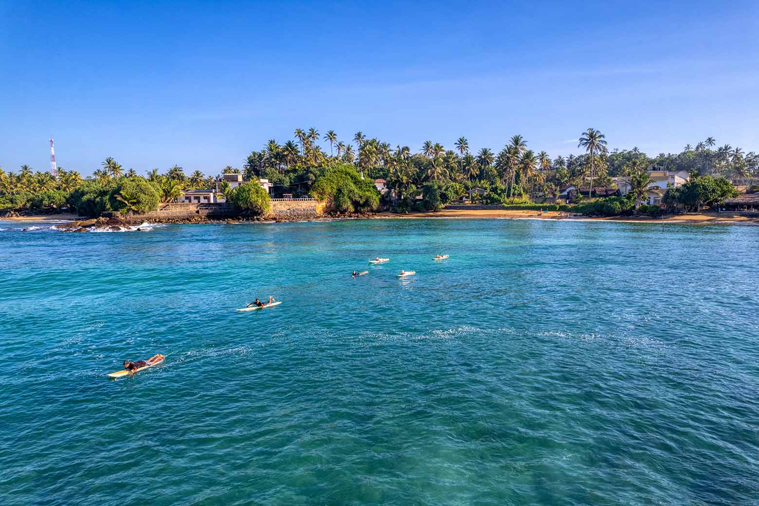 Surfing at Soul & Surf Sri Lanka