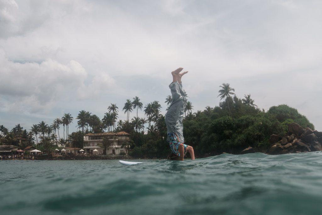 surf hotel behind palm trees