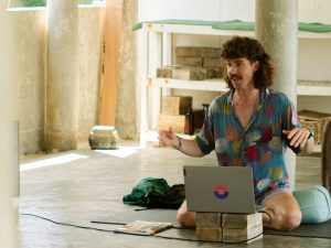 Ditch your regular desk for a yoga mat